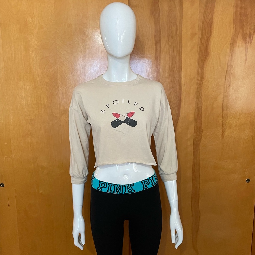 Valfre Spoiled Lipstick Crop Top Shirt Size Small